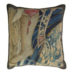 17th Century Antique Flemish Tapestry Pillow