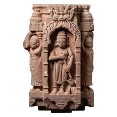 17th century Antique fragment from a Jain temple from India