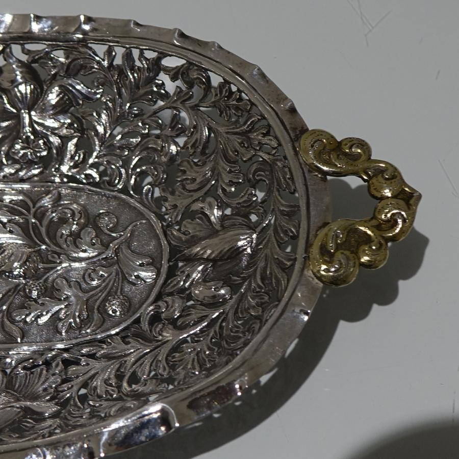 Late 17th Century 17th Century Antique German Silver Dish Nurnberg circa 1695 Wolfgang Rossler For Sale