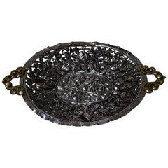 17th Century Antique German Silver Dish Nurnberg circa 1695 Wolfgang Rossler