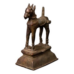 17th century Antique Indian bronze horse from India