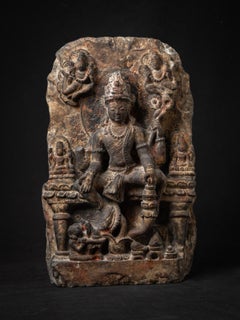 17th century Antique Indian stone relief of Avalokiteshvara (Padmapani) from Ind