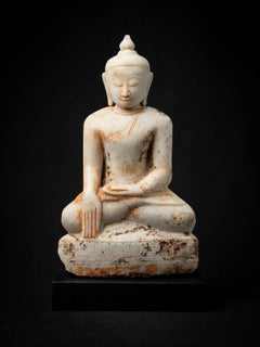 17th century Antique marble Burmese Buddha statue from Burma