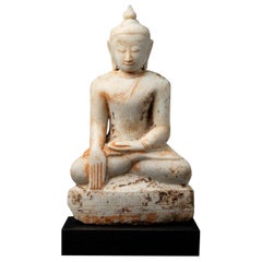 17th century Antique marble Burmese Buddha statue from Burma