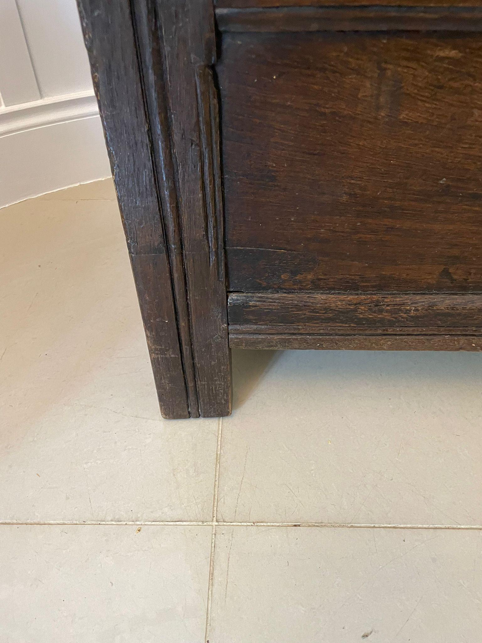 17th Century Antique Oak Wardrobe/Hall Cupboard 6