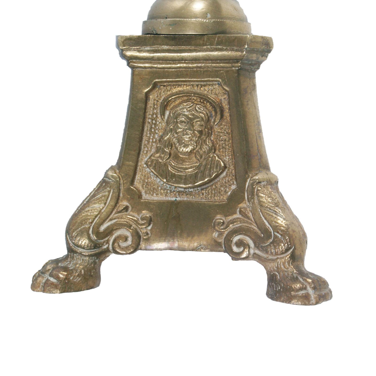 Antiker Original-Lampenhalter aus vergoldeter Bronze aus dem 17. Jahrhundert im Angebot 2