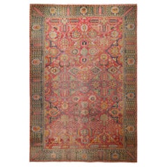 17th Century Antique Persian Isfahan Rug. Size: 11 ft 10 in x 18 ft 1 in