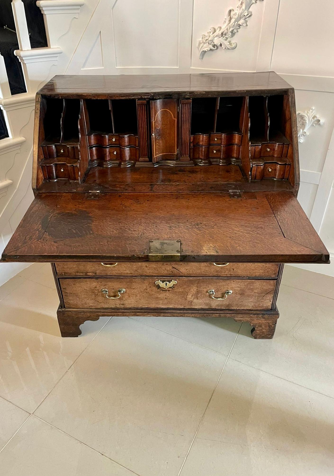 antique oak bureau