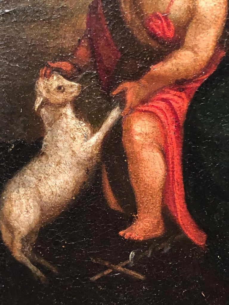 17th Century Antique Religious Painting For Sale at 1stdibs