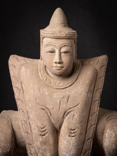 17th century Antique sandstone Burmese Nat statue from Burma