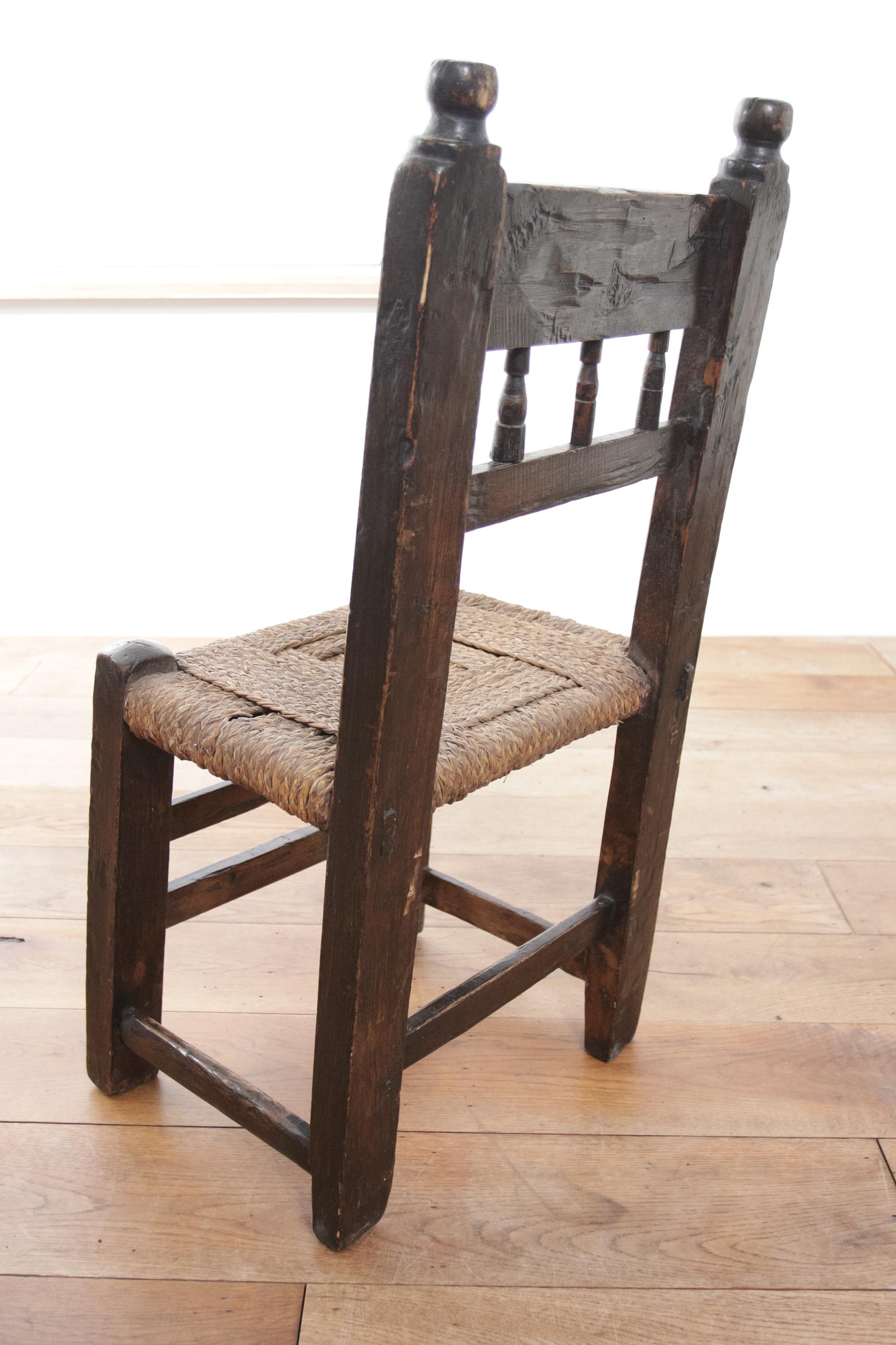 17ème siècle  Chaise d'appoint ancienne Wabi Sabi Livraison gratuite  en vente 2