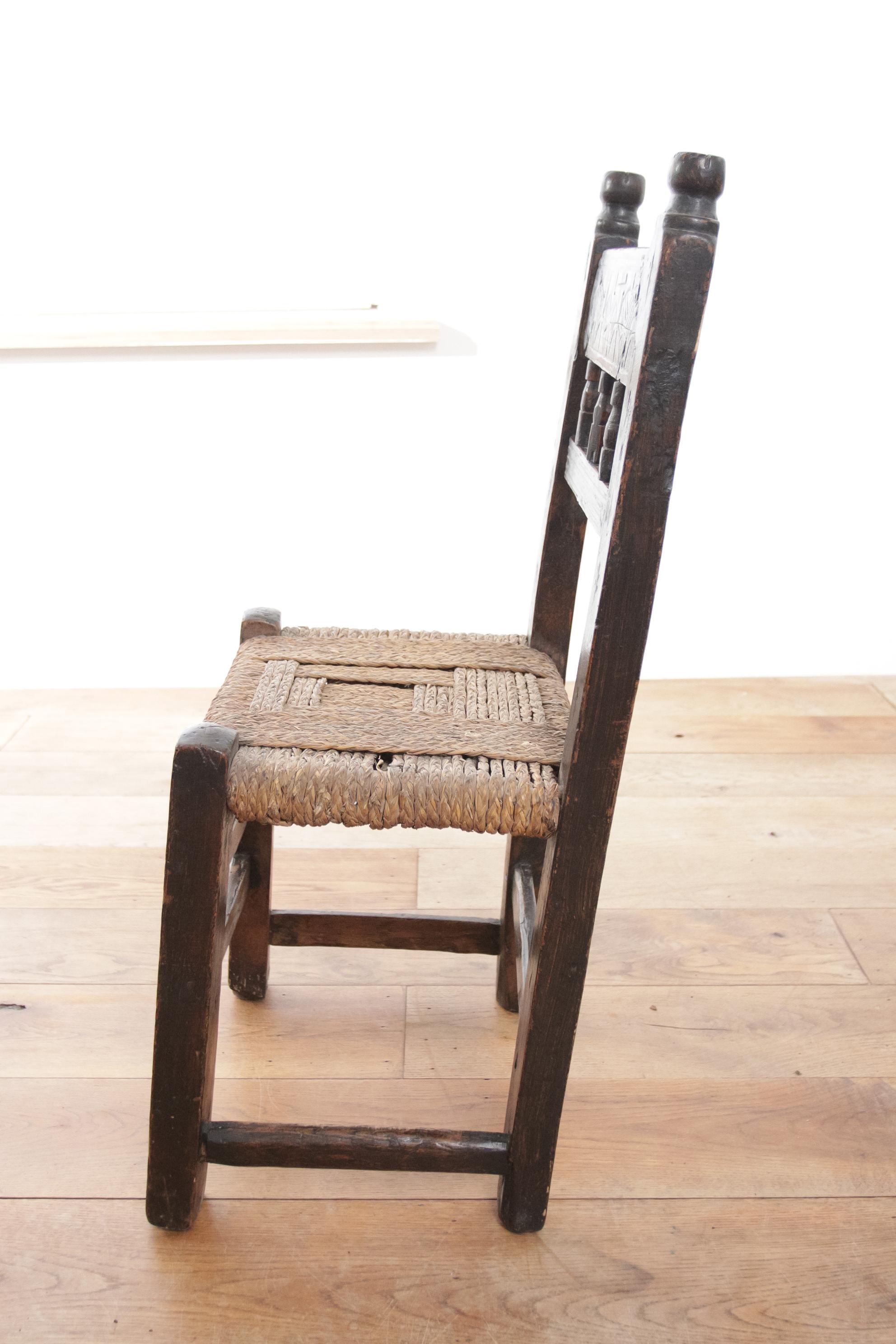 17ème siècle  Chaise d'appoint ancienne Wabi Sabi Livraison gratuite  en vente 4