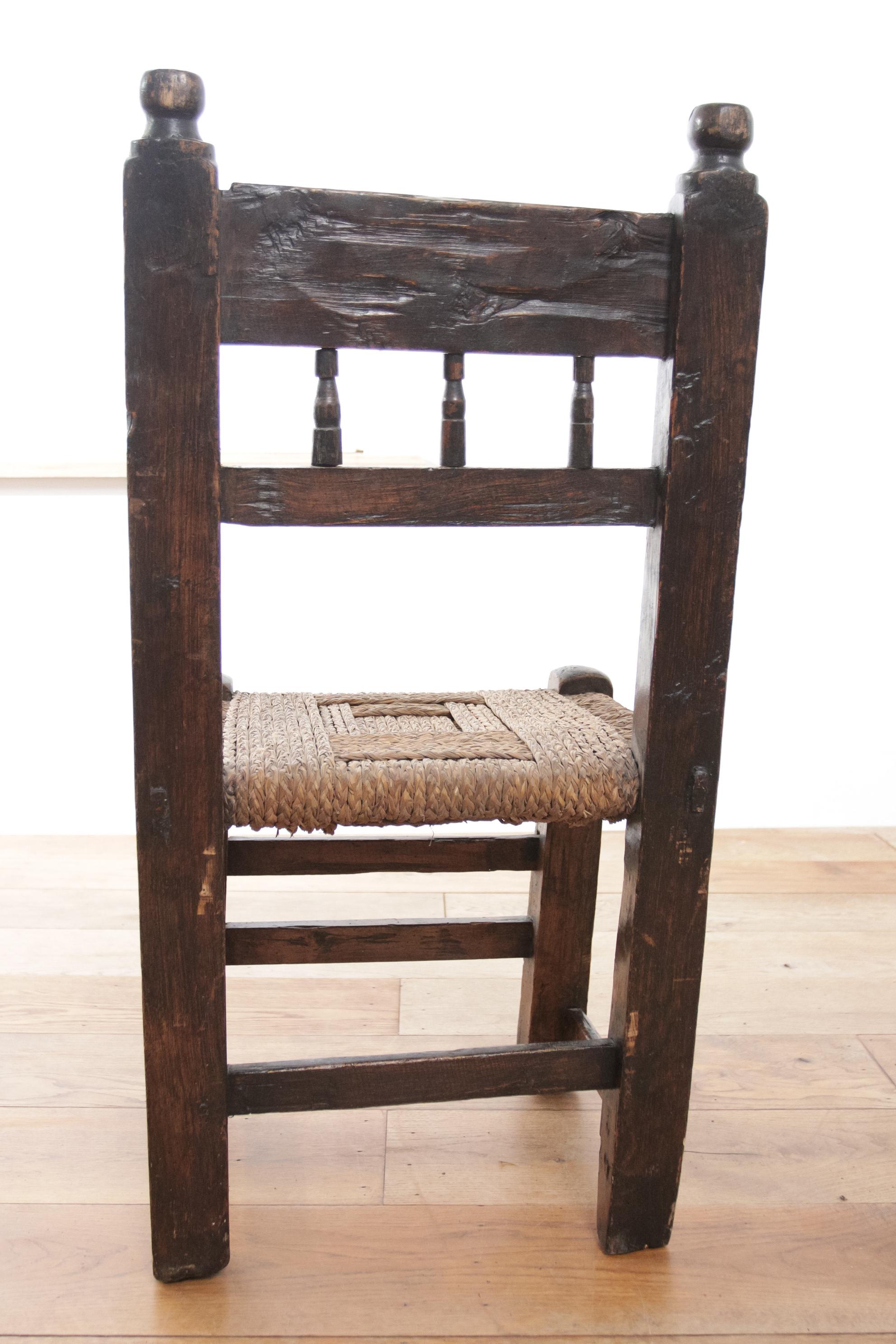 17ème siècle  Chaise d'appoint ancienne Wabi Sabi Livraison gratuite  en vente 1