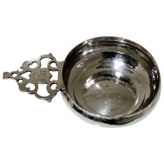 17th Century Antique William & Mary Sterling Silver Bleeding Bowl, London, 1693