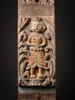17th century Antique wooden panel from Indian temple from India