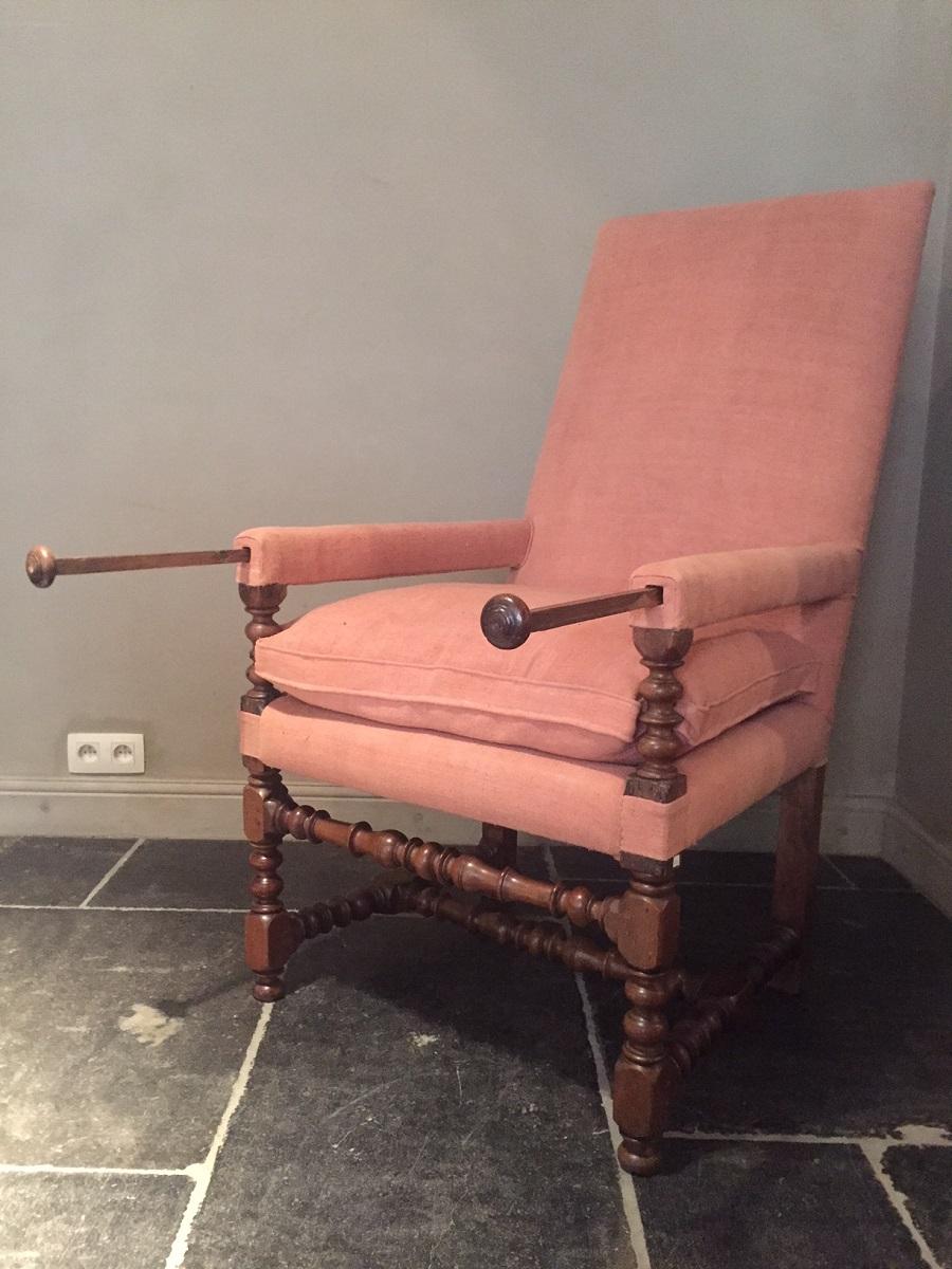 French 17th Century Armchair For Sale