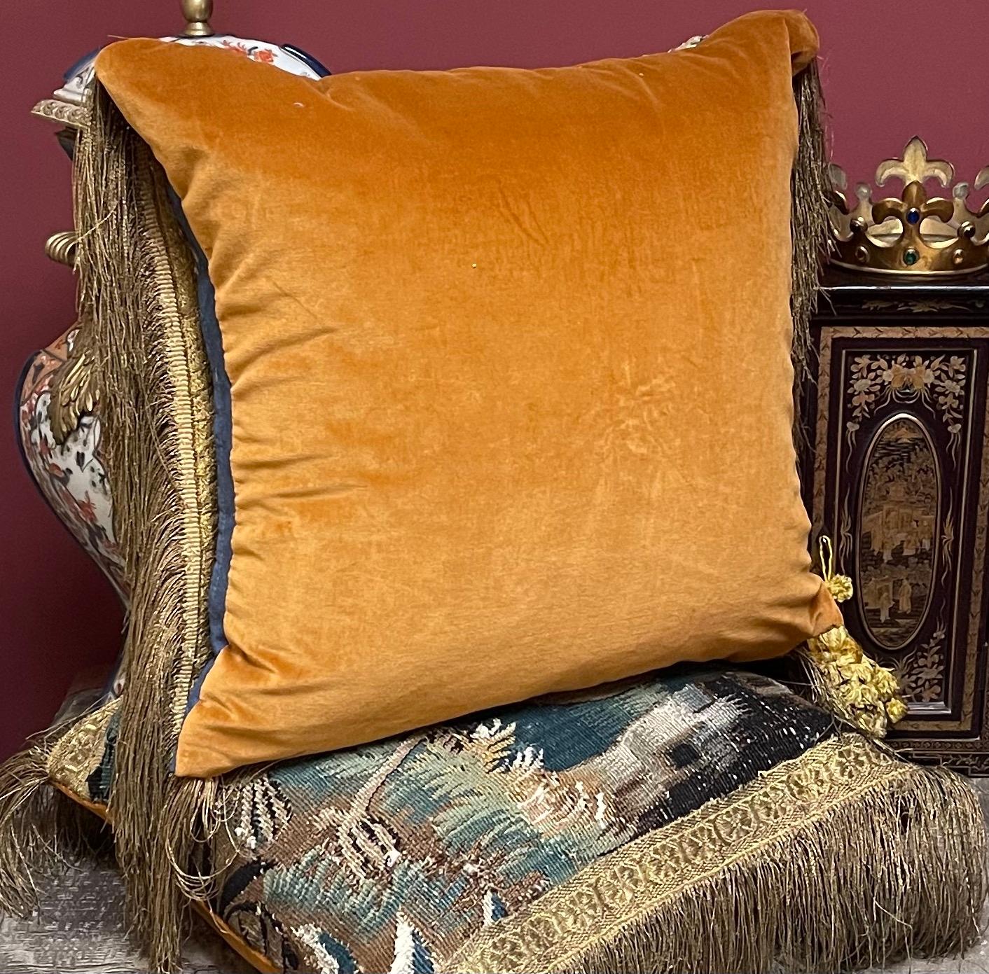 Lana Cuscino ad arazzo Aubusson del XVII secolo in vendita