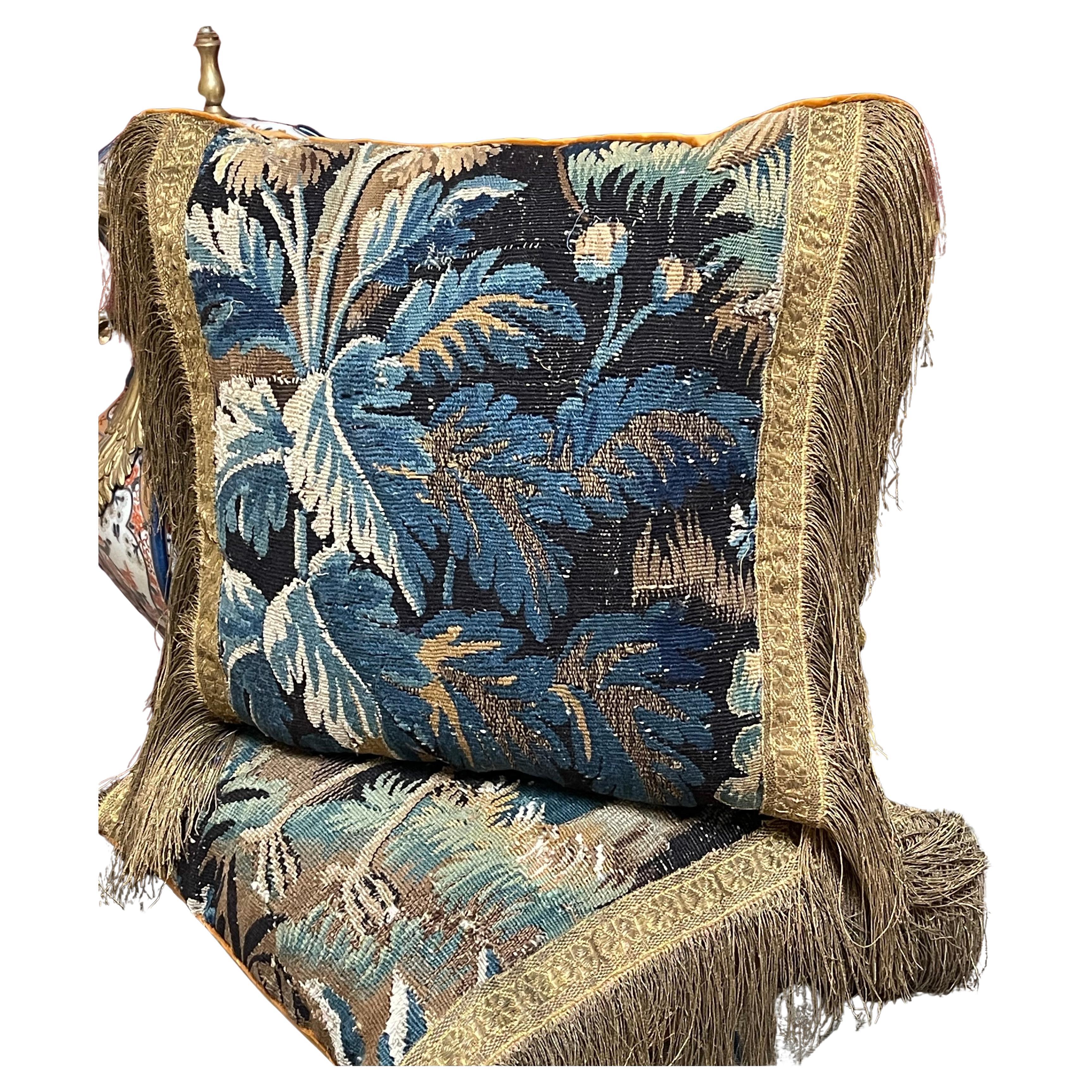 17th Century Aubusson Tapestry Pillow
