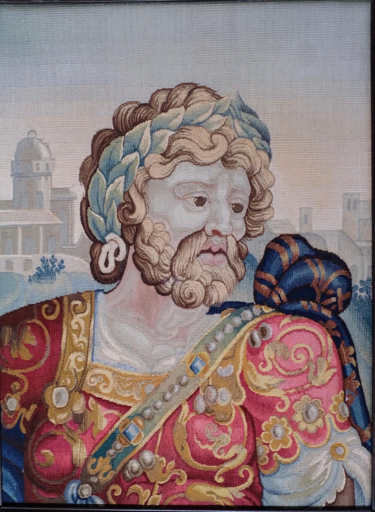 French 17th Century Aubusson Tapestry Portrait