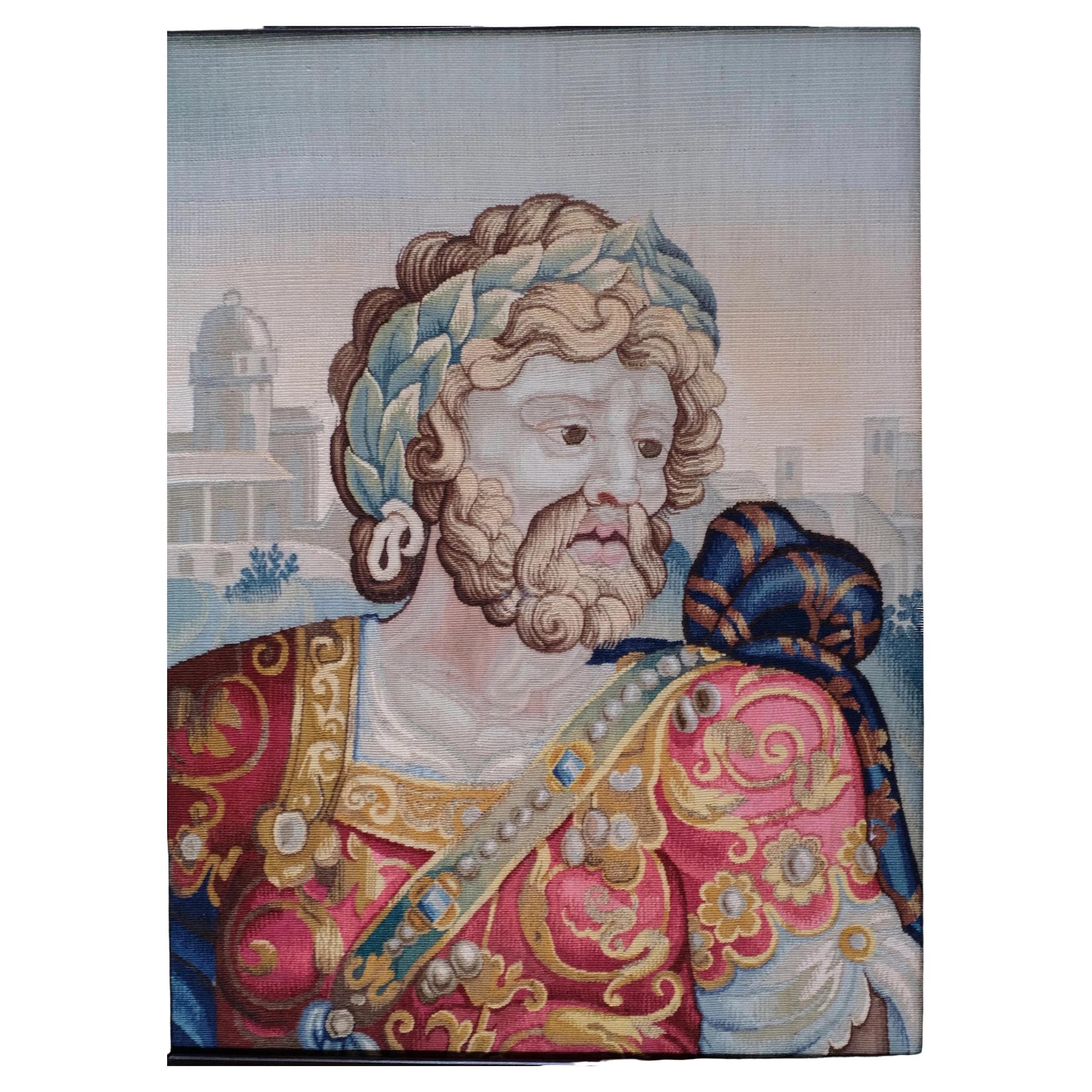 Tapisserie d'Aubusson du 17e siècle - Portrait