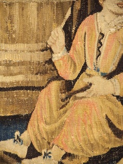 17th Century Aubusson Verdure Bleue Tapestry depicting The Grape Harvest