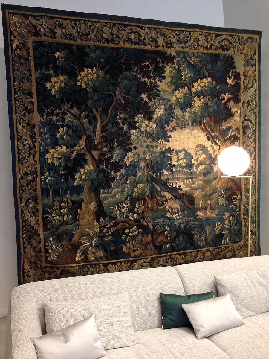 French 17th Century Aubusson Verdure Landscape Tapestry