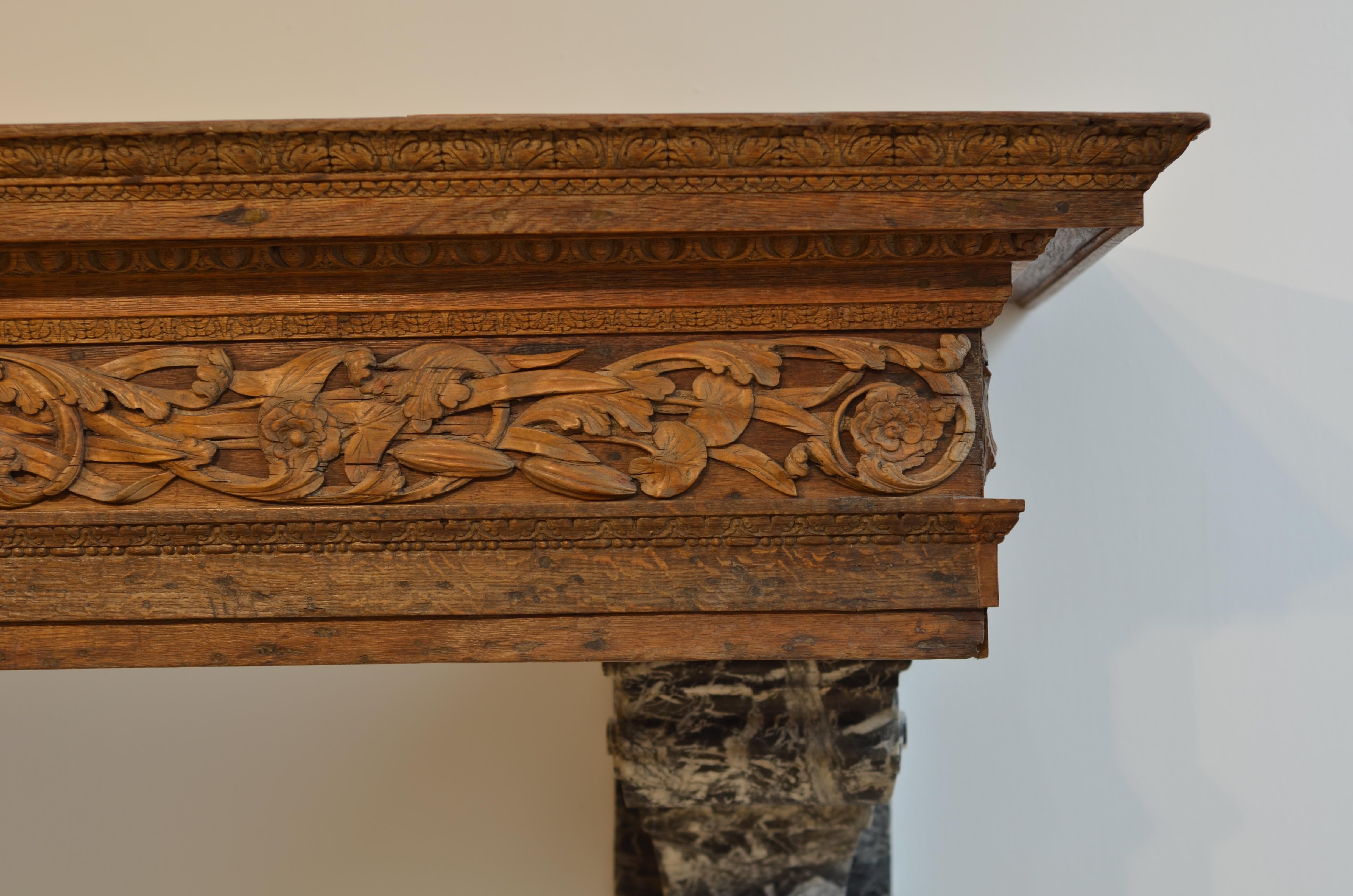 Unique 17th Century Baroque Dutch Fireplace For Sale 1