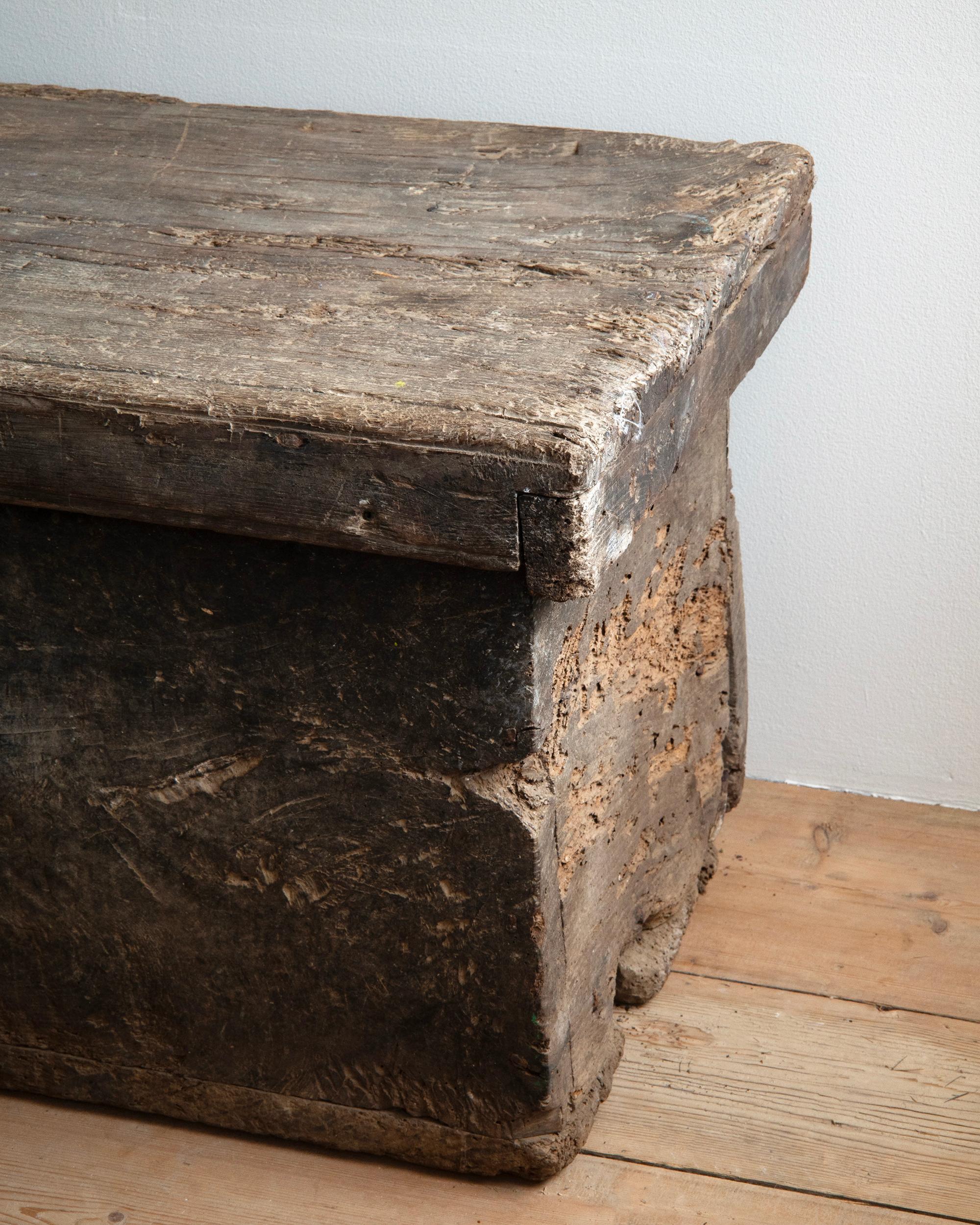 Cassapanca barocca del XVII secolo in Oak in vendita 4