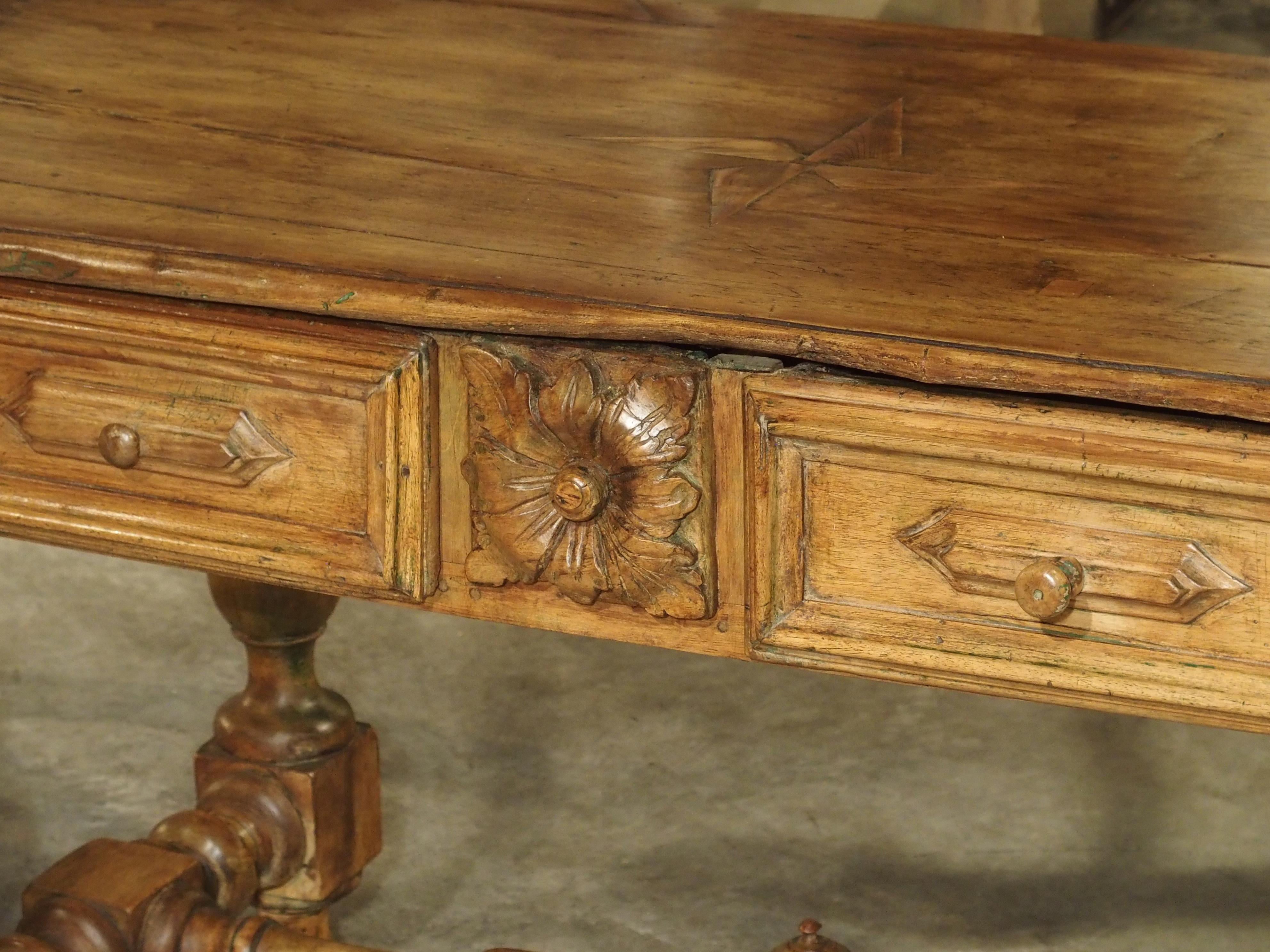 17th Century Basque Country Writing Table with Inset Star 8
