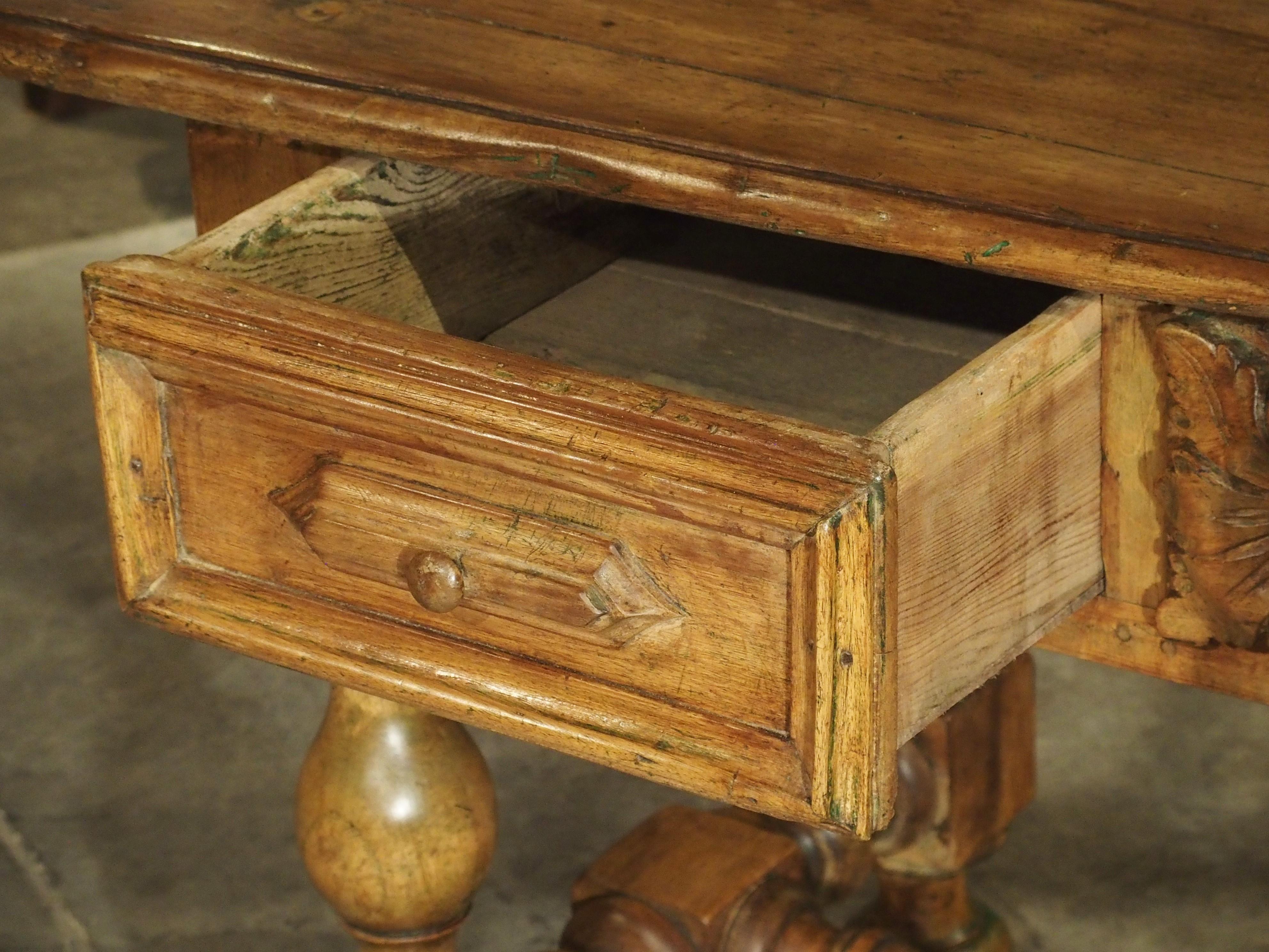 17th Century Basque Country Writing Table with Inset Star 10