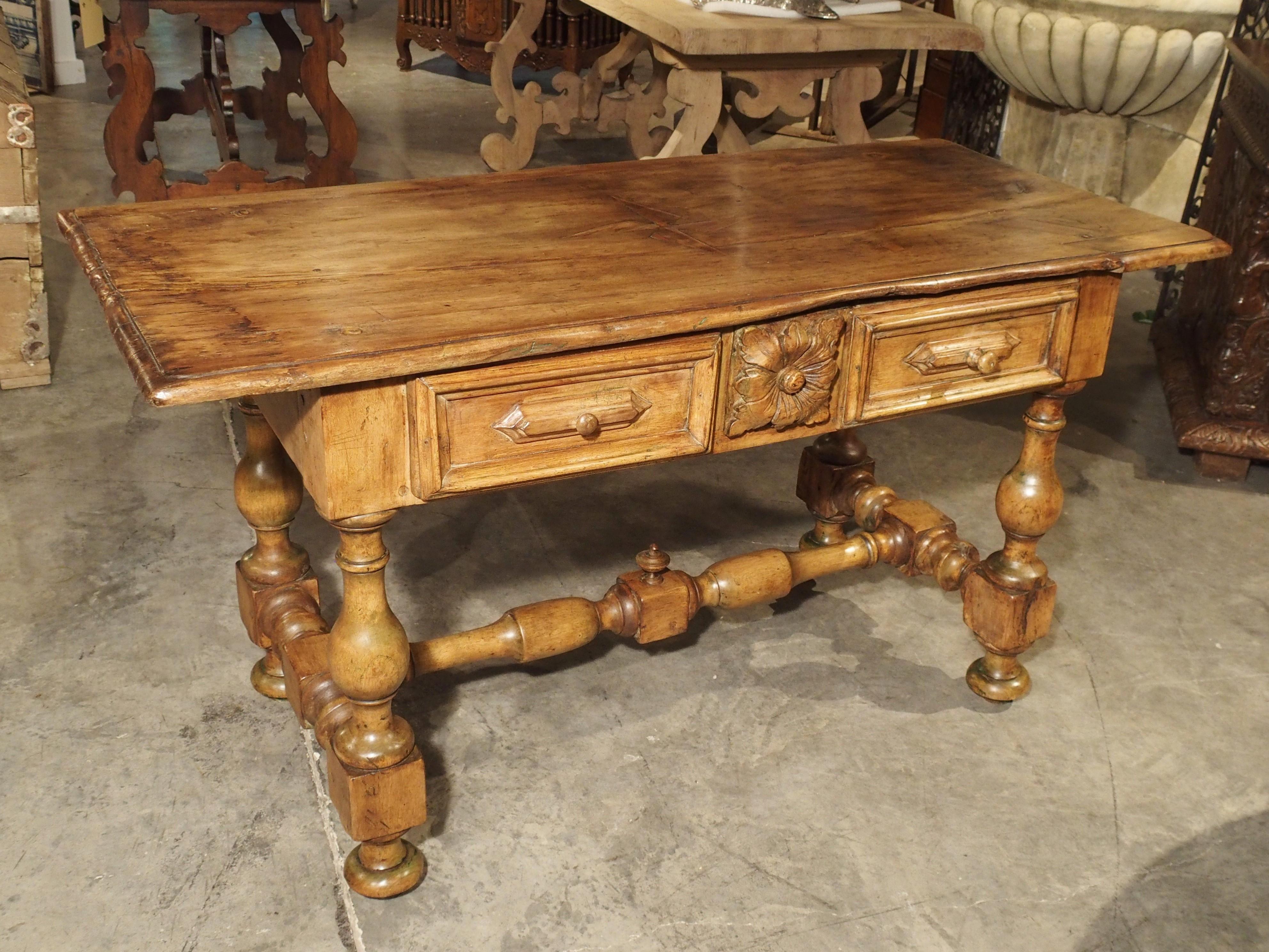 18th Century and Earlier 17th Century Basque Country Writing Table with Inset Star
