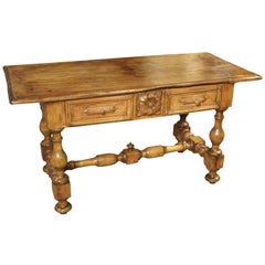 17th Century Basque Country Writing Table with Inset Star