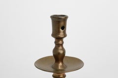 17th-Century Belgian Bronze Candlestick in Renaissance Style