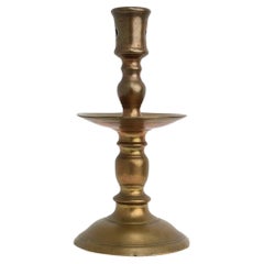 17th-Century Belgian Bronze Candlestick in Renaissance Style