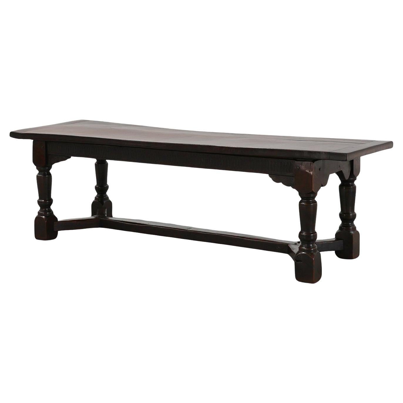 17th-Century Belgian full dark Oak Dining Table