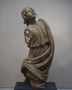 17th Century Belgian Linden Wood Statue of Mary Magdalene