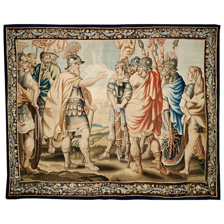 Belgian tapestry, 17th century, offered by M.S. Rau Antiques