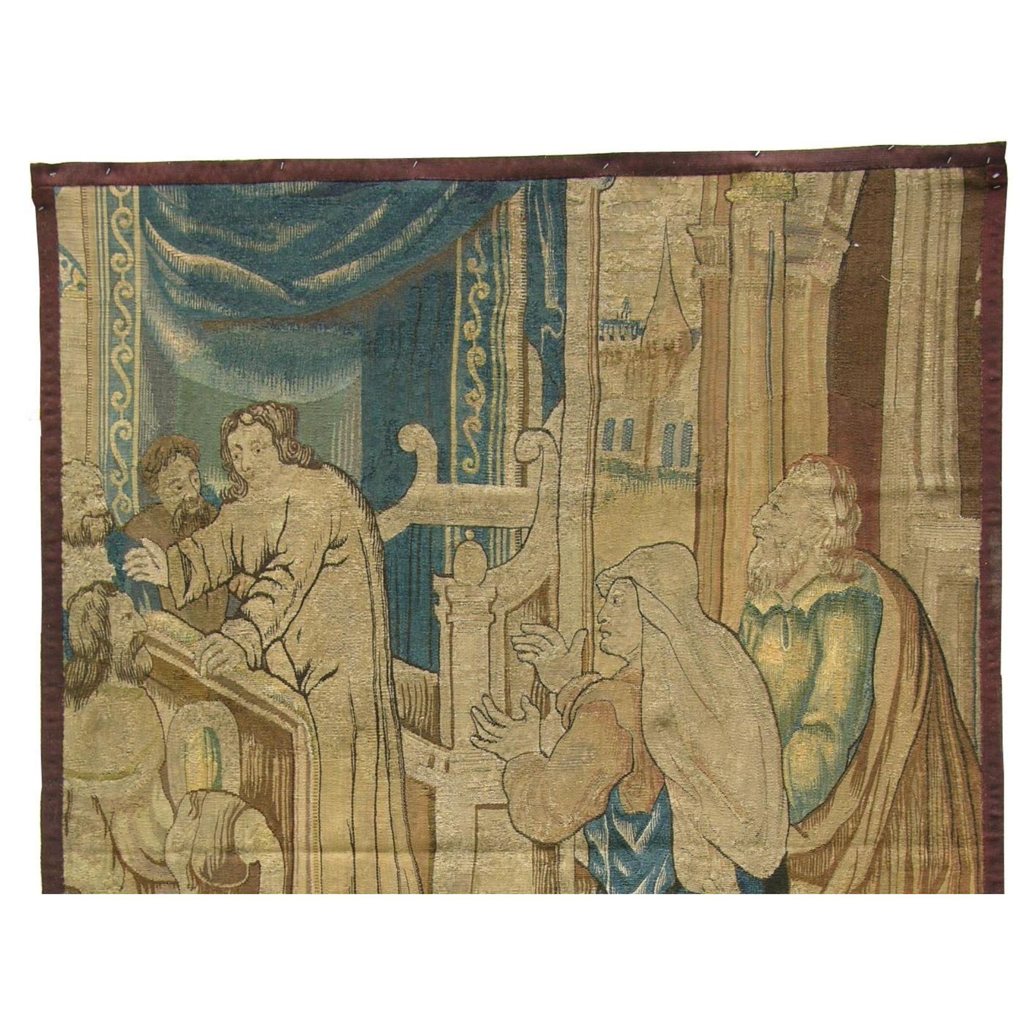 Other 17th Century Biblical Brussels Tapestry 7'4