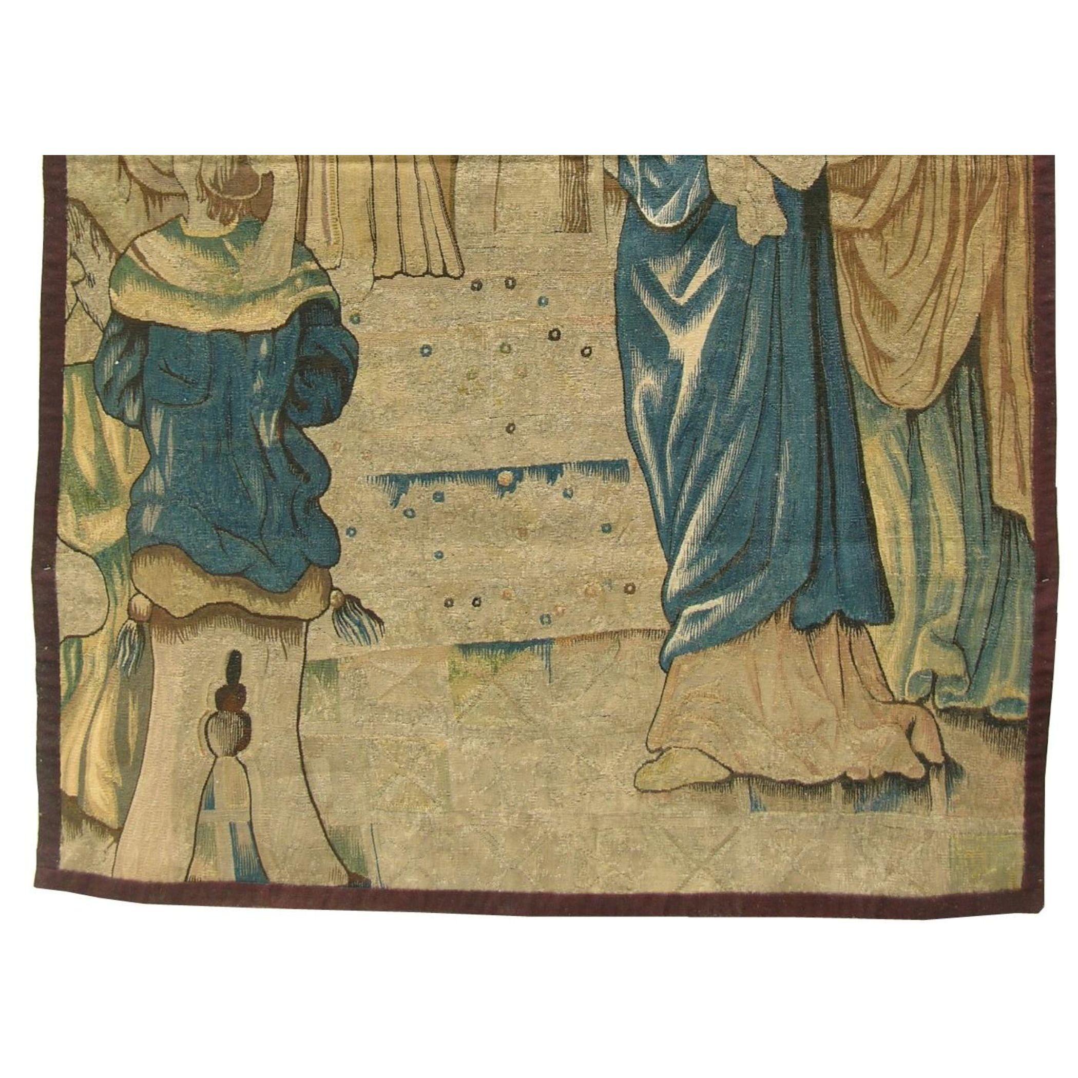 Unknown 17th Century Biblical Brussels Tapestry 7'4