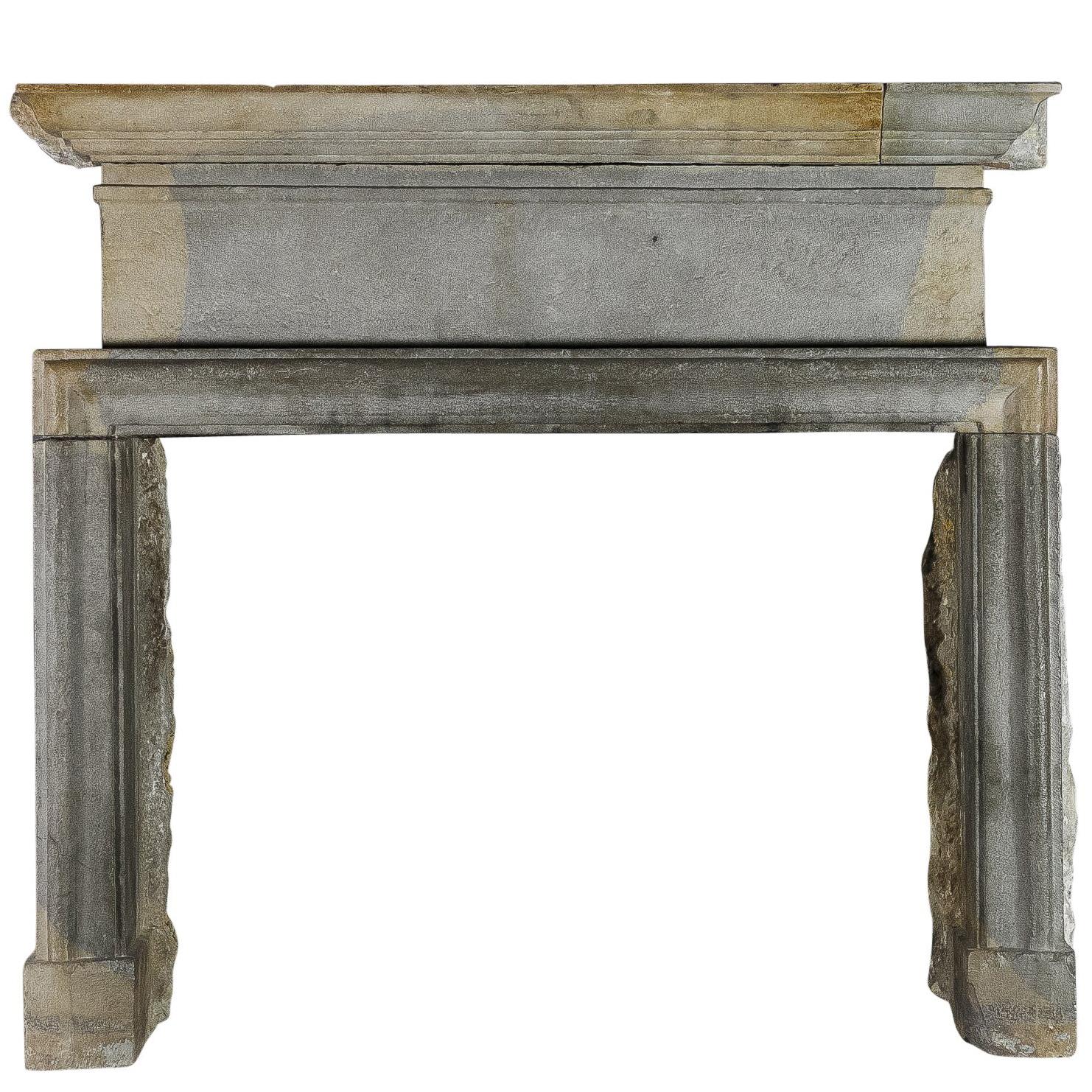 17th Century Bicolor Strong Vintage Fireplace Surround
