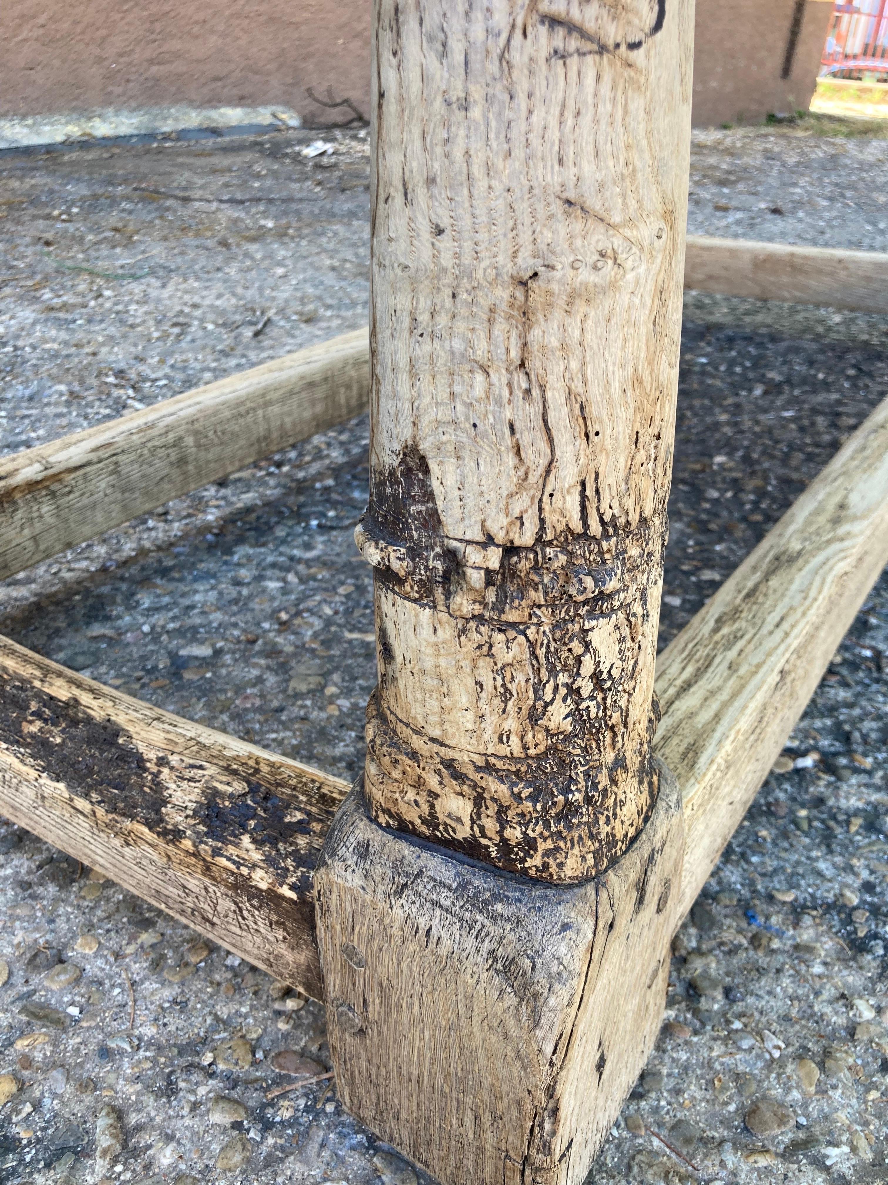 17th Century Bleached English Oak Kitchen Table 5