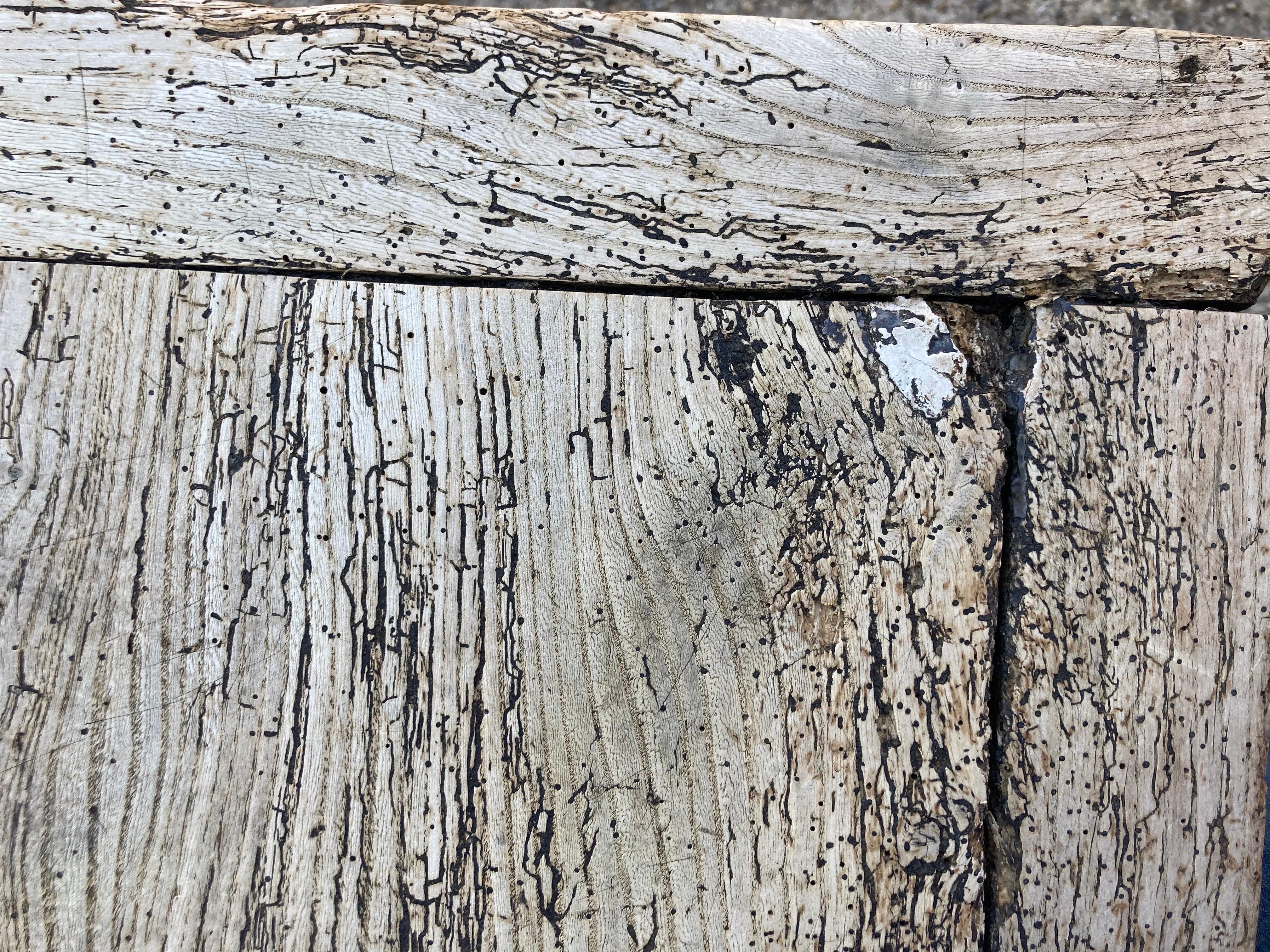 17th Century Bleached English Oak Kitchen Table 8