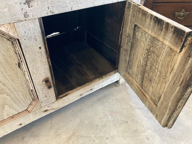 17th Century Bleached Oak Jacobean Server/Sideboard For Sale 7