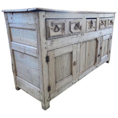 17th Century Bleached Oak Jacobean Server/Sideboard