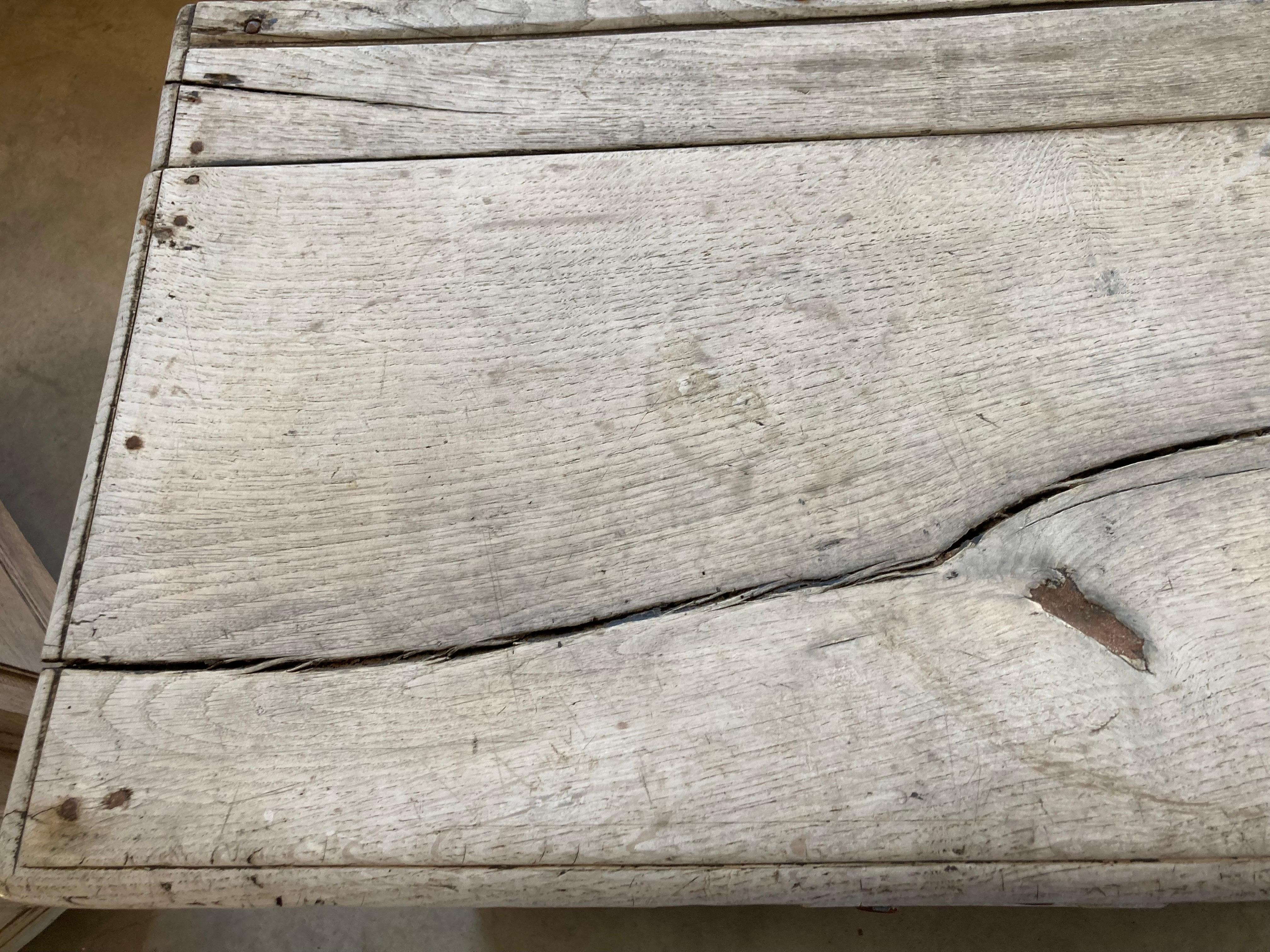 17th Century Bleached Oak Jacobean Server/Sideboard 15