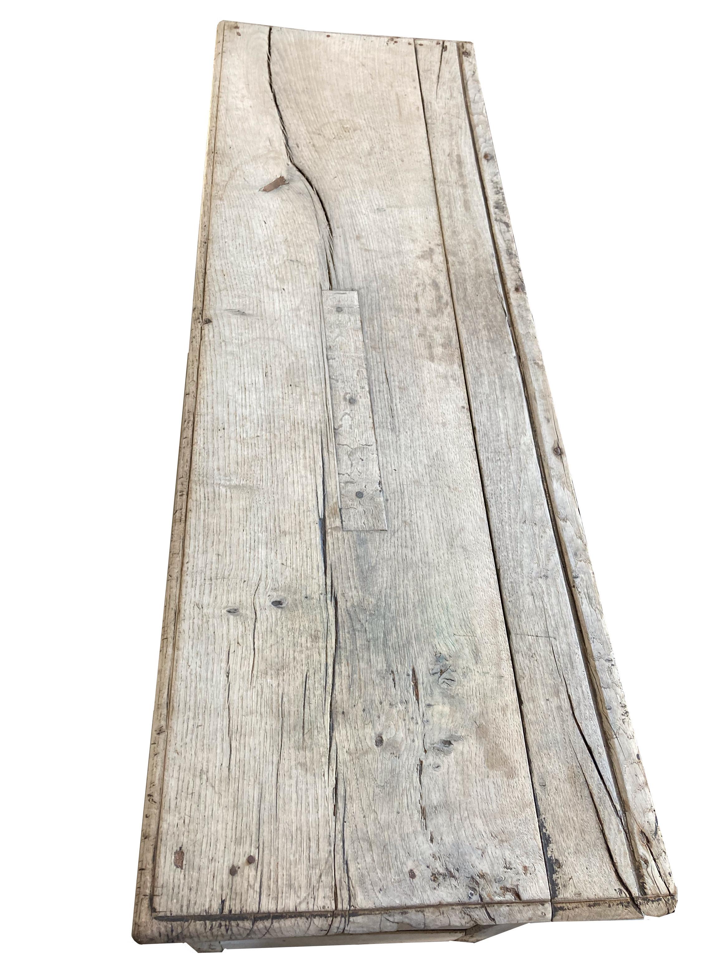 17th Century Bleached Oak Jacobean Server/Sideboard 1