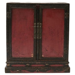 Antique 17'th Century "Book" Cabinet / Chest