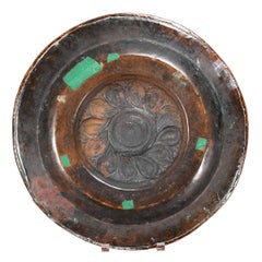 17th Century Brass Alms Pan-16" diameter