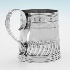 17th Century Britannia Standard Silver Beer Mug - London 1699 by John Porter