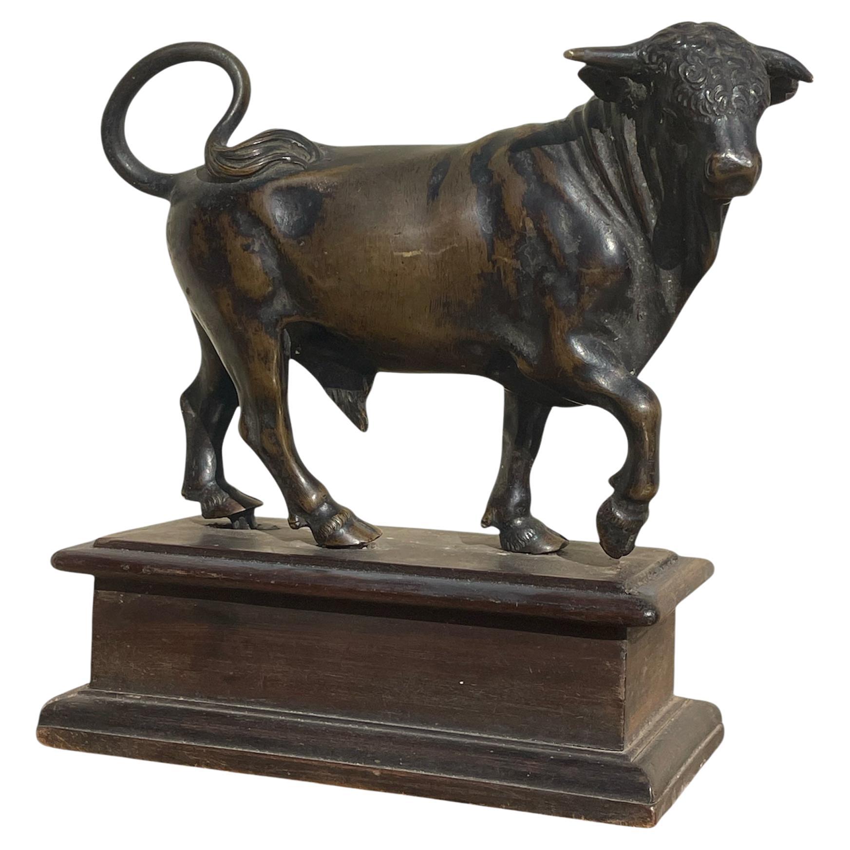 17th Century - Bronze Bull After Jean De Bologne